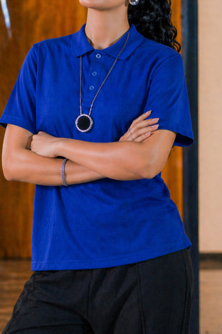 Essential Blue Polo – Classic Fit Ecowears Store