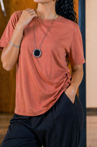 Essential Dusty Pink Tee – Relaxed Fit Ecowears Store