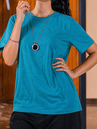Essential Teal Tee – Relaxed Fit Ecowears Store