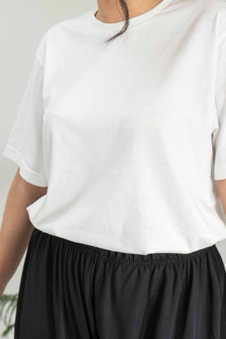 Essential White Crew Neck T-Shirt – Women's Everyday Cotton Tee Ecowears Store